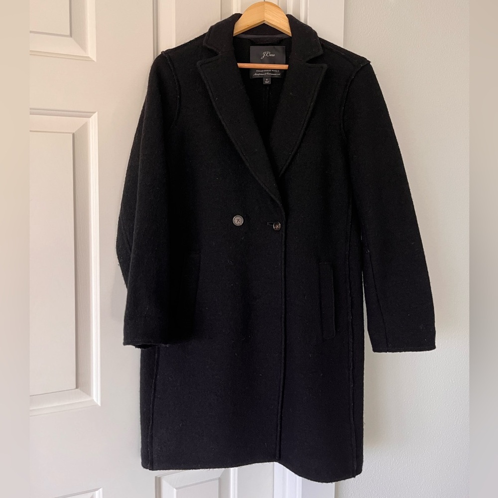 J. Crew Topcoat in Italian Boiled Wool